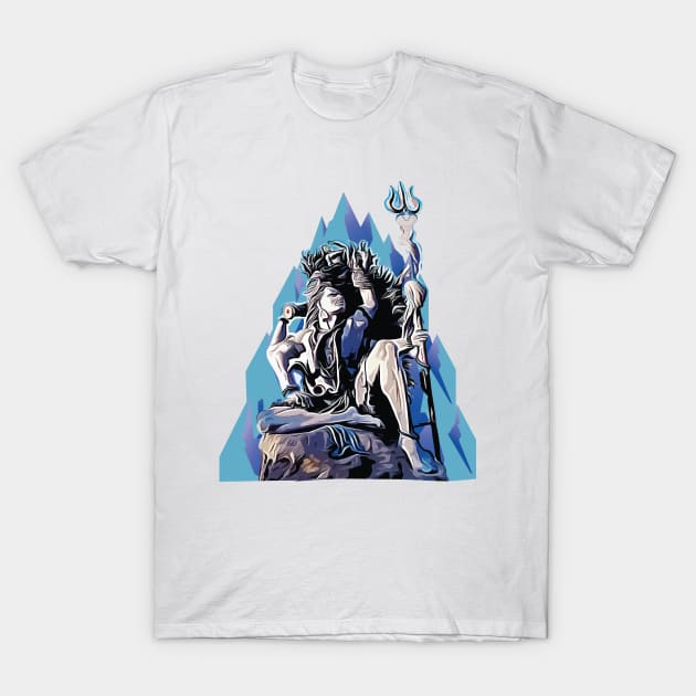 Lord Shiva Mahadev Azhimala Hindu Maha Shivratri T-Shirt by alltheprints